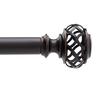 Polished curtain rod finials in sleek cylindrical design for contemporary curtain rods and luxury interior touch - Product Image 3