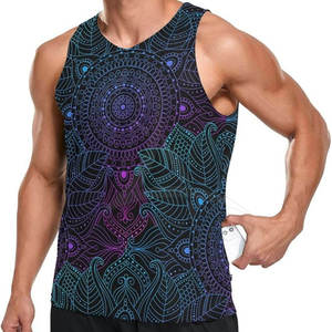 Camiseta sin Mangas de Algodón 100% Tejida para Hombre, Sublimada, de Secado Rápido, Transpirable, para Ejercicio, Personalizable, de Alta Calidad, OEM - Product Image 6