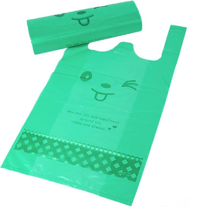 Sac à provisions en plastique à poignée de t-shirt biodégradable personnalisé en gros pour supermarchés restaurants hôtels - Product Image 6