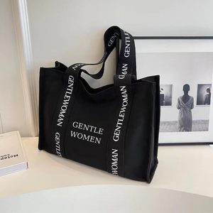 Bolsas de lona con logotipo impreso personalizado, bolsos de hombro de compras de algodón plegables reutilizables para mujer, promocionales de Vietnam - Product Image 6