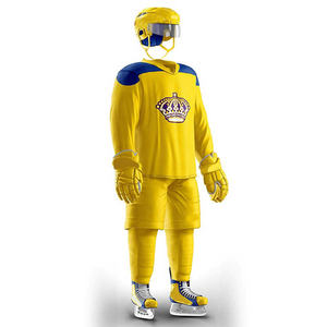 El más nuevo uniforme de hockey sobre hielo de gran venta con logotipo personalizado de 100% poliéster y para ropa informal uniformes deportivos de hockey sobre hielo - Product Image 1