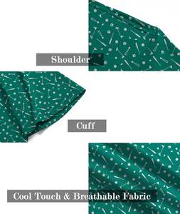 Camisa de Manga Corta de Lujo para Hombre, Cuello Camisero, para Golf, Deporte, Cómoda, Tejida, Ecológica - Product Image 5