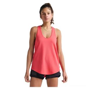 เสื้อกล้ามสำหรับผู้หญิงเสื้อกล้ามสำหรับออกกำลังกายสีขาวลำลองฤดูร้อนผลิตโลโก้ตามสั่ง - Product Image 1