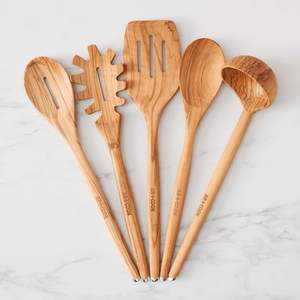 NON HIGH -TEMPERATURE NON -STICK WOODEN LONG -HANDLE Spatula Kitchen <b>Set</b> Utensil Household Cooking Hand Design Chicken - Product Image 6