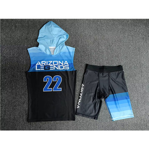 Nuevo diseño de ropa deportiva transpirable para exteriores para adultos y jóvenes 7 en 7 uniforme con mangas cortas de talla grande MOQ bajo - Product Image 2