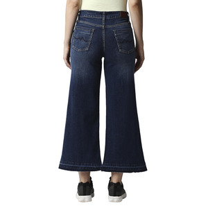 กางเกงขายาวทรงขาบาน ราคาถูก ดีไซน์ปรับแต่งได้ คุณภาพพรีเมียม สไตล์ลำลอง ผ้าฟอก ทรงปกติ แห้งเร็ว เป็นมิตรกับสิ่งแวดล้อม สำหรับผู้หญิง - Product Image 2