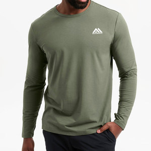 เสื้อยืดแขนยาวผ้าฝ้ายสำหรับ100% เสื้อแขนยาวสไตล์ไม่เหมือนใคร - Product Image 2