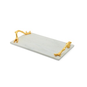 Plateau de service en marbre naturel, décoration moderne pour la maison, plateau pour aliments, vente au meilleur prix et à prix avantageux - Product Image 2