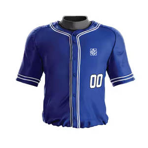 Uniforme de baseball de conception personnalisée d'usine à séchage rapide 100% uniforme de baseball respirant en polyester - Product Image 5