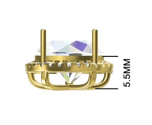 Pendentifs et breloques en diamant de luxe DEF VS Lab Grown Solitaire Charm Halo Cluster Setting Pendentifs Bijoux unisexe en or pur 18 carats - Product Image 4