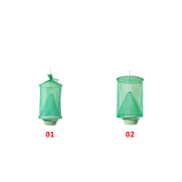 DLL585 Piège à mouches réutilisable, outils de contrôle des mouches, attrape-mouches suspendu, cage à mouches, filet piège, fournitures de jardin
