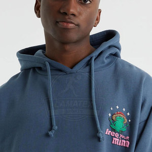 Sudaderas con capucha de impresión MOQ bajo de lana sólida informal de invierno de último estilo precio al por mayor personalizado - Product Image 3