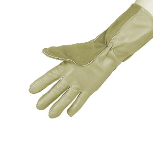 Gants de pilote à manchette courte pour hommes de qualité supérieure Gants en cuir de style tactique olive - Product Image 4