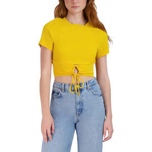 Camicia Formale da Donna BCBGeneration con Lacci W1VX3T23 Rossa Lunga in Maglia e Chiffon Taglia XL - Product Image 1