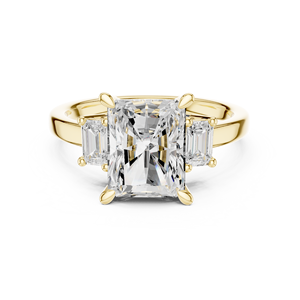 Bague solitaire en or 18 carats avec grosse pierre - Product Image 5