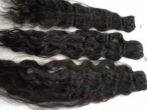 ผมอินเดียแท้แบบเรมี่ ลอนธรรมชาติ 100% ยาว 26 นิ้ว แบบเย็บสองชั้น นุ่ม สะอาด จัดเรียงเกล็ดผมอย่างดี เป็นมัดๆ - Product Image 5