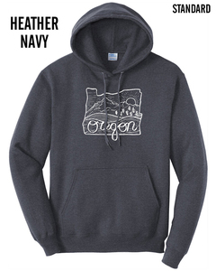 Pull d'hiver pour hommes imprimé numérique couleur unie à capuche à manches longues cordon Hipster Design décontracté 100% coton polaire rapide - Product Image 3