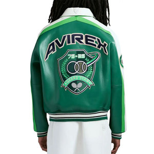 แจ็กเก็ตหนังสำหรับผู้ชายเสื้อแจ็กเก็ตหนังสำหรับฤดูหนาวสีต่างกันใหม่2025 - Product Image 5