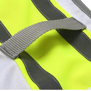 Chaleco de Seguridad Reflectante de Alta Visibilidad, Impermeable, Transpirable y de Secado Rápido, de Poliéster, para Trabajos de Construcción - Product Image 6