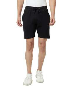 <b>Men's</b> Casual Gym Workout <b>Shorts</b> Solid Heavy-Weight Cotton Polyester Quick Dry Breathable <b>Elastic</b> <b>Waistband</b> Hot Sale - Product Image 1