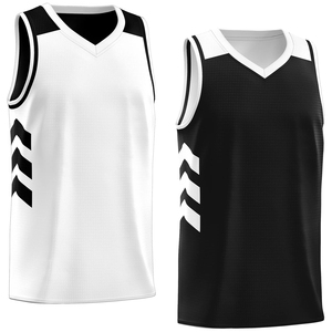 Maillot de basket-ball réversible en polyester de haute qualité personnalisable pour hommes fabriqué en usine, maillot sans manches respirant personnalisé - Product Image 4