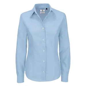 Chemise Oxford personnalisée pour femmes LSL, polo promotionnel, merchandising - Product Image 4