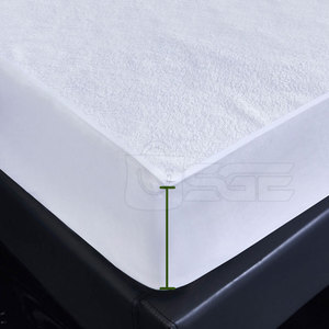 Protège-matelas en tissu éponge tricoté imperméable, drap-housse absorbant, écologique, luxueux, toutes saisons, doux - Product Image 5