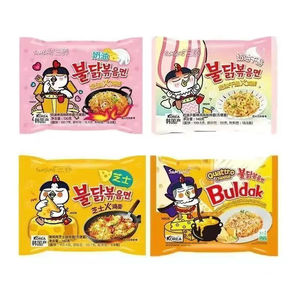 Fideos con salsa picante de frijol negro Samyang Buldak Jjajang en cajas al por mayor de 16 unidades para distribuidores e importadores de comida coreana - Product Image 3
