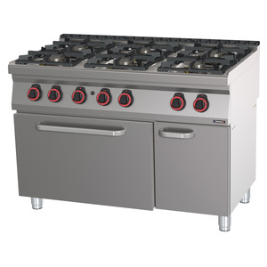 GN 2/1 HP 120 Gas <b>Oven</b> 6-Burner Gas Stove Kitchen Ranges - Product Image 1