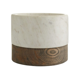 Marble Ice Bucket with <b>Wood</b> Rim Ice Bucket for Promotion Gift Wholesale Supplier Marble Ice Bucket Champagne - Product Image 4