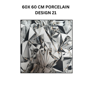 Azulejo de porcelana esmaltada pulida de 60x60 cm, Diseño 21, azulejos de suelo vitrificados duraderos brillantes, azulejo de porcelana interior moderno - Product Image 2