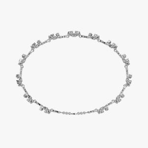 Pulsera de tenis de laboratorio Moissanite de diamante de corte redondo clásico de oro blanco de 18 quilates, regalo de boda para ella - Product Image 2