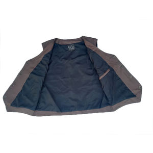 เสื้อกั๊กหนังขี่จักรยานผู้ชาย, 2024ชุดลำลองด้านนอกสำหรับนักแข่งรถมอเตอร์ไซค์ระบายอากาศได้ดีมีกระดุมกันน้ำตกแต่งในฤดูหนาว - Product Image 3