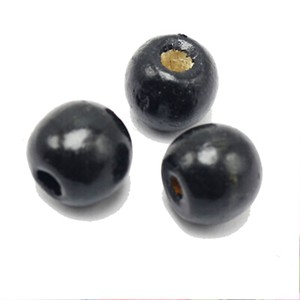 Perles rondes en bois de 50 mm, 6 pièces, forme et couleur personnalisées, produit artisanal indien avec motif cœur pour Pâques - Product Image 3