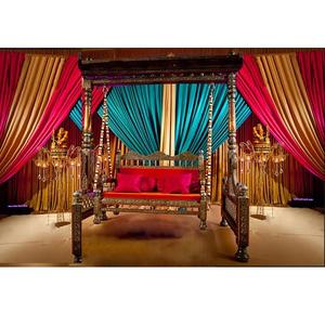 Marvelous Metal Look <b>Wooden</b> Carved <b>Swing</b> Hand Made Brass Metal <b>Swing</b> Indian Wedding <b>Swing</b>/Jhula Manufacturer - Product Image 1