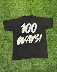 เสื้อยืดผ้าฝ้าย100% ฟอกสีวินเทจสำหรับผู้ชายเสื้อยืดถักลายโลโก้ DTG แบบกำหนดเอง - Product Image 3