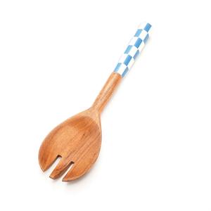 Classic Salad Serving Set Timeless <b>Kitchen</b> Essential Spatula for Cooking Spoon Meenakari Set With <b>Holder</b> Natural Wooden Spoons - Product Image 5