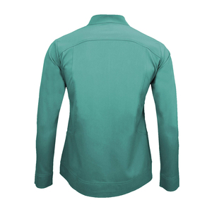 Veste de travail médicale personnalisée en sergé extensible Spandex/Polyester pour femmes, fabrication OEM KATBROS INDUSTRY, pour uniformes de gros - Product Image 5