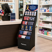 Großhandel Vertikaler Mehrstufiger Karton-Displayständer für Postkarten, Geschenkkarten und Papierwaren im Einzelhandel