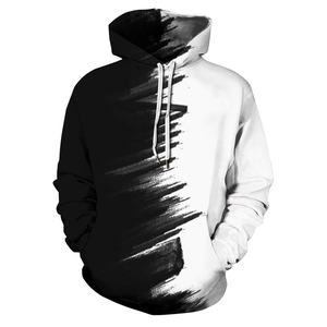 Ropa de calle informal para hombre, Sudadera con capucha de gran tamaño con estampado de personajes de dibujos animados, poliéster térmico/algodón teñido liso - Product Image 3