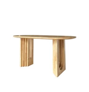 Mesa de comedor de madera de fresno de roble macizo minimalista moderno de gama alta elegante juego de comedor de madera sala de estar ODM muebles para el hogar Vietnam - Product Image 5