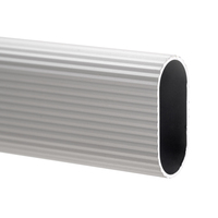 Emuca Juego de 2 barras para armario de aluminio anodizado mate y Zamak de 1,15 m de largo con soportes y herrajes 7070262 España