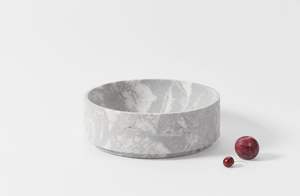 Bol de service en marbre poli décoratif pour les salles à manger de fête avec un attrait luxueux de la pierre Finition élégante Conception jetable - Product Image 6