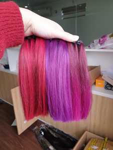 Offre Spéciale pour les clients nigérians, Extension de cheveux 100% humains, cuticules alignées, cheveux péruviens bruts, lisses, balayage Orange - Product Image 2