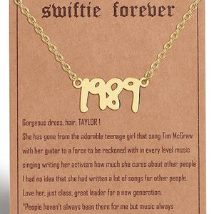 เพลง2024อัลบั้มแฟชั่นแรงบันดาลใจจาก Necklace1989ของเทย์เลอร์สร้อยคอแบบไวสำหรับคนแคระ - Product Image 3