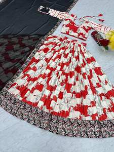 Indien Vintage Tendance Femmes Faux Georgette Saree Séquence Travail Belle Designer Hiver Fête De Mariage Porter Prix De Gros - Product Image 6