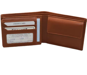 Portefeuilles en cuir véritable de qualité supérieure pour hommes, portefeuille à rabat fait à la main, porte-carte d'identité avec plusieurs emplacements pour cartes - Product Image 2