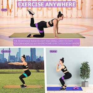 Bandas DE ASISTENCIA elásticas de látex de alto poliéster, recién llegado, gimnasio, entrenamiento, conjunto de bandas de resistencia a la cadera para ejercicio de seguridad, Fitness - Product Image 6