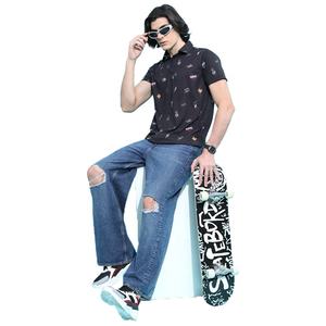 Polo de golf personnalisé 100 % coton PK pour homme/femme, haute qualité, manches courtes, nouvelle technique de teinture unie, grandes tailles - Product Image 2