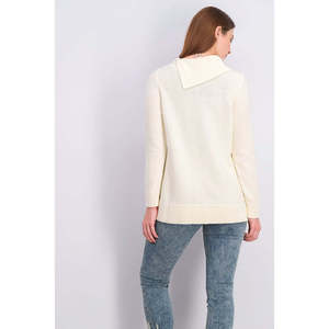 Maglione Invernale Asimmetrico da Donna Charter Club con Collo a Contrasto e Cuciture Patchwork, Taglia XX Large - Product Image 2